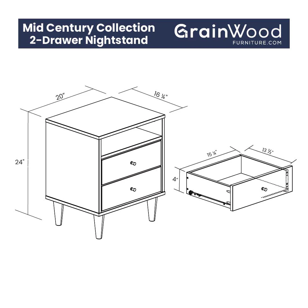 Mid Century Nightstands (Set of 2) - Image 13