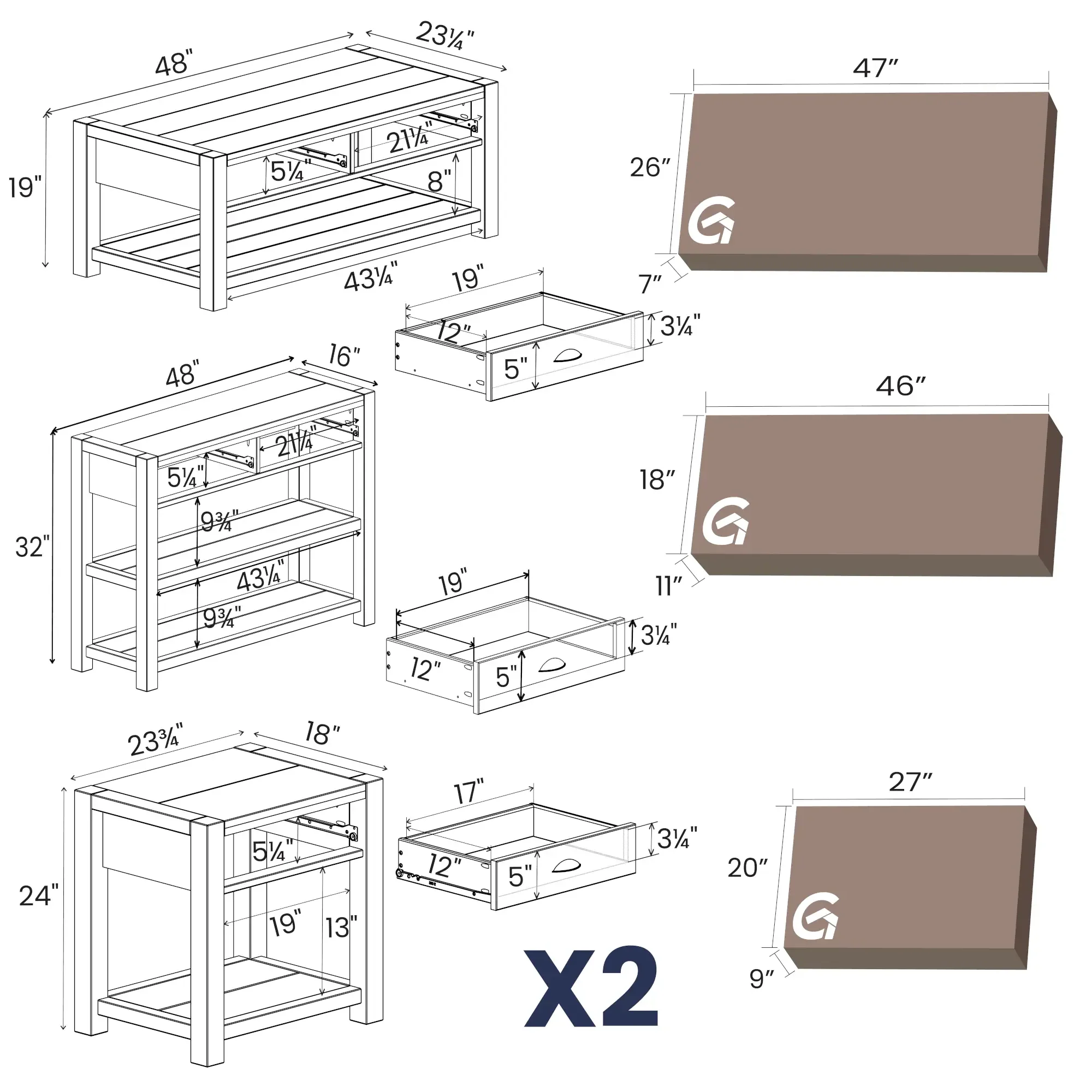 Montauk Living Room Set (4-Piece) - Image 10